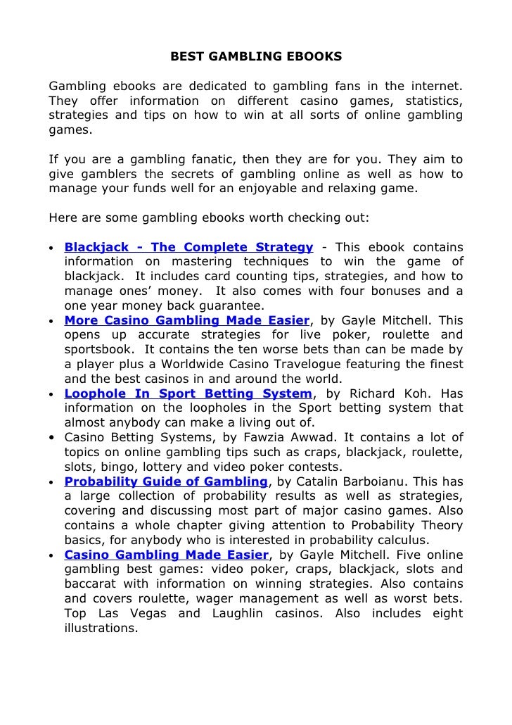 Online gambling ebooks at the rio casino